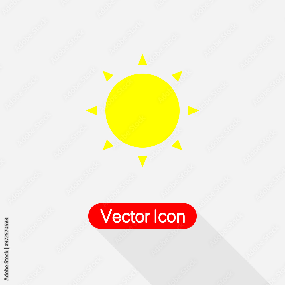 Fototapeta premium Sun Icon Vector Illustration Eps10