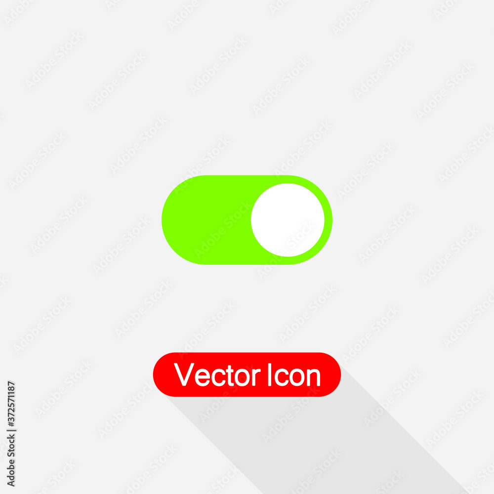 Toggle switch vector icon, On and Off position simple icon Vector Illustration Eps10 Toggle switch vector icon, On and Off position simple icon Vector Illustration Eps10