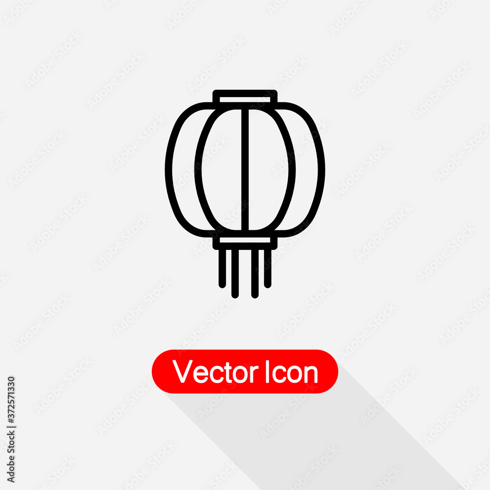 Traditional Chinese Lantern Icon Vector Illustration Eps10 Traditional Chinese Lantern Icon Vector Illustration Eps10