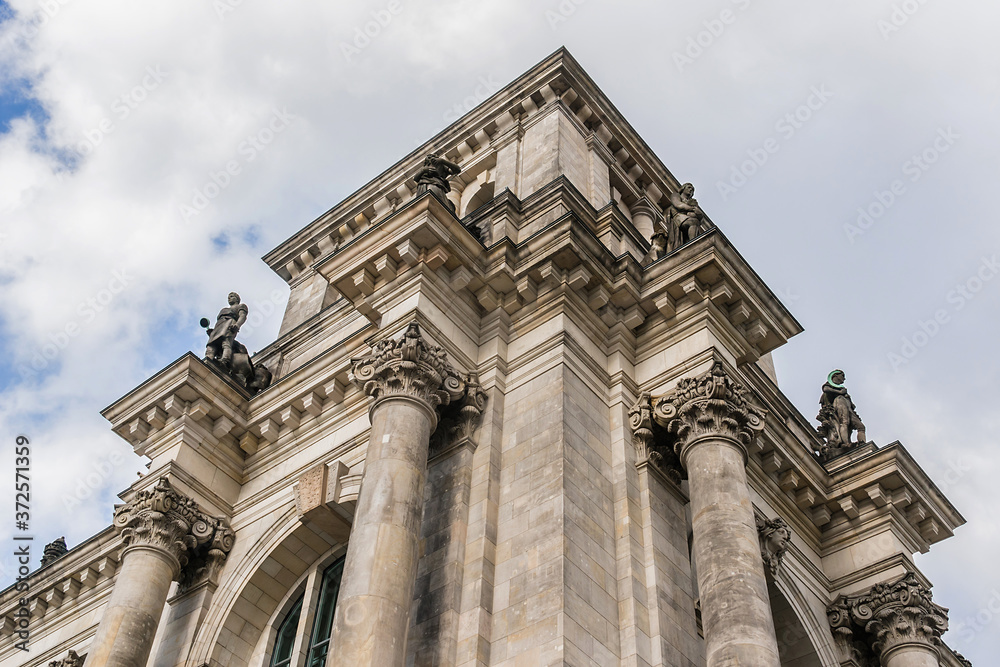 The Reichstag building - the Headquarter of the German Parliament (Deutscher Bundestag) in Berlin, Germany.