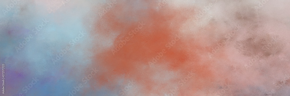 decorative abstract painting background graphic with rosy brown, moderate red and light slate gray colors and space for text or image. can be used as horizontal header or banner orientation