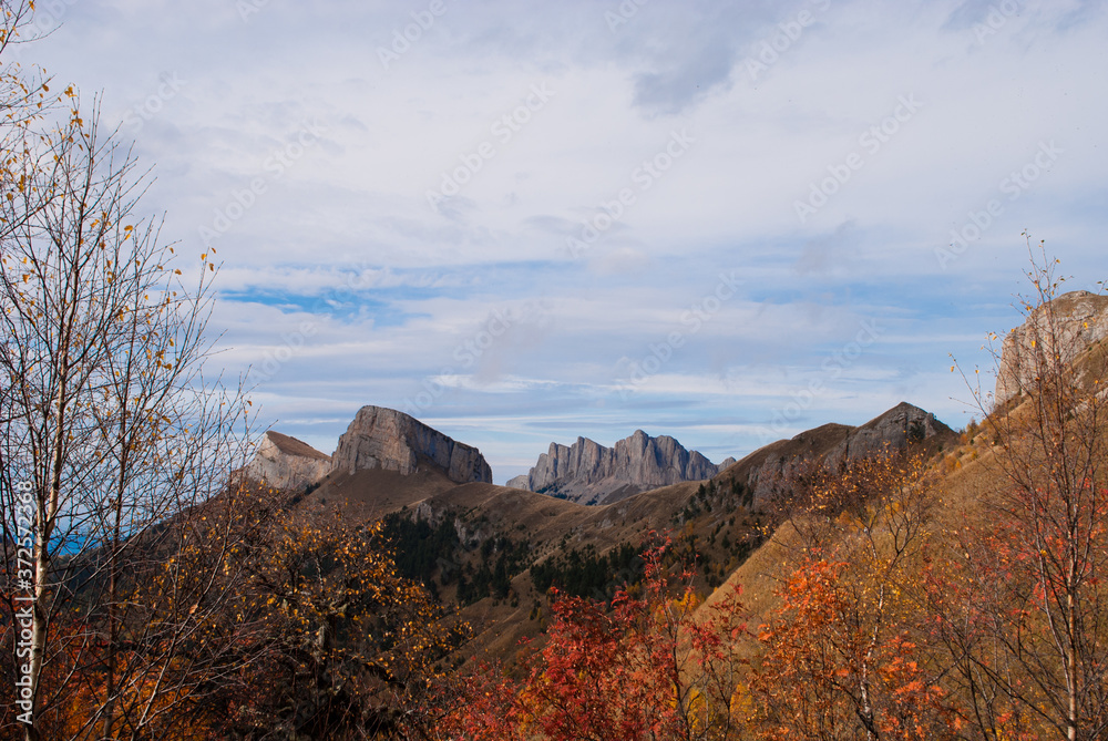 Fototapeta premium Autumn landscapes of Bolshoy Tkhach national park
