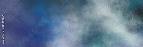 awesome vintage abstract painted background with teal blue, pastel blue and light slate gray colors and space for text or image. can be used as horizontal background graphic
