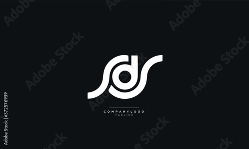 SDS Letter Business Logo Design Alphabet Icon Vector Symbol photo