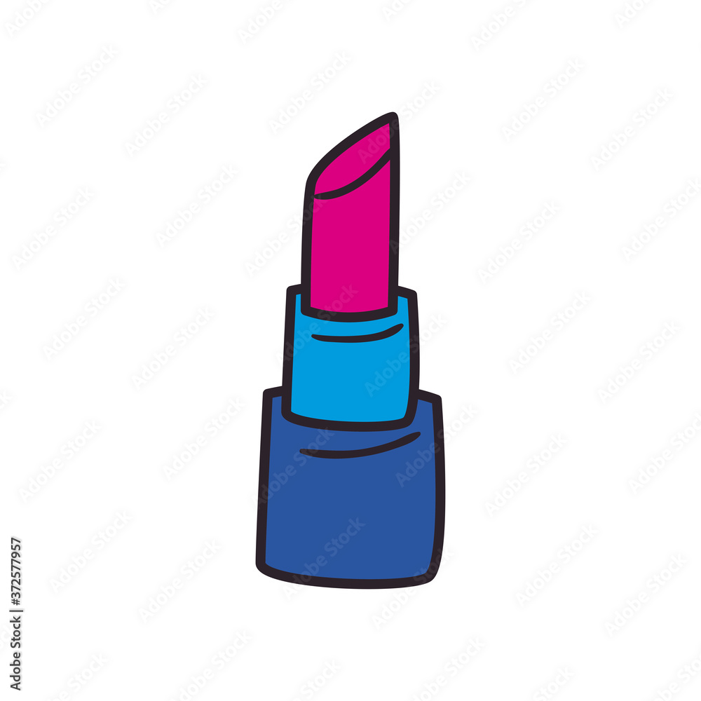 lipstick line and fill style icon vector design lipstick line and fill style icon vector design