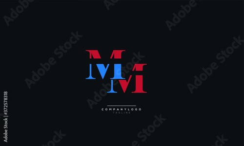 Letter MM Business Logo Design Alphabet Icon Vector Symbol