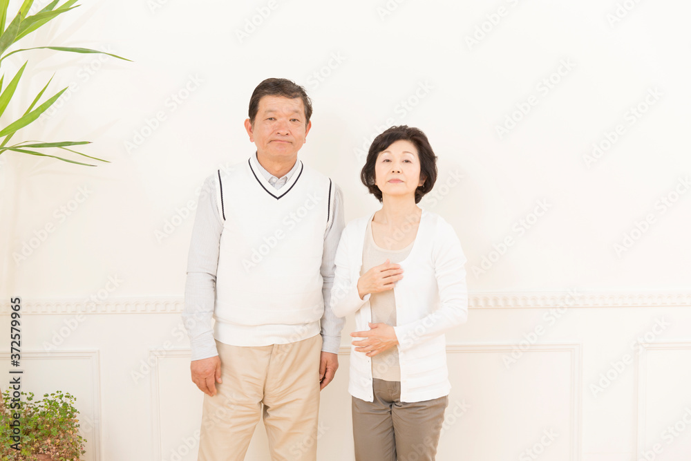 シニア夫婦ポートレート シニア夫婦ポートレート
