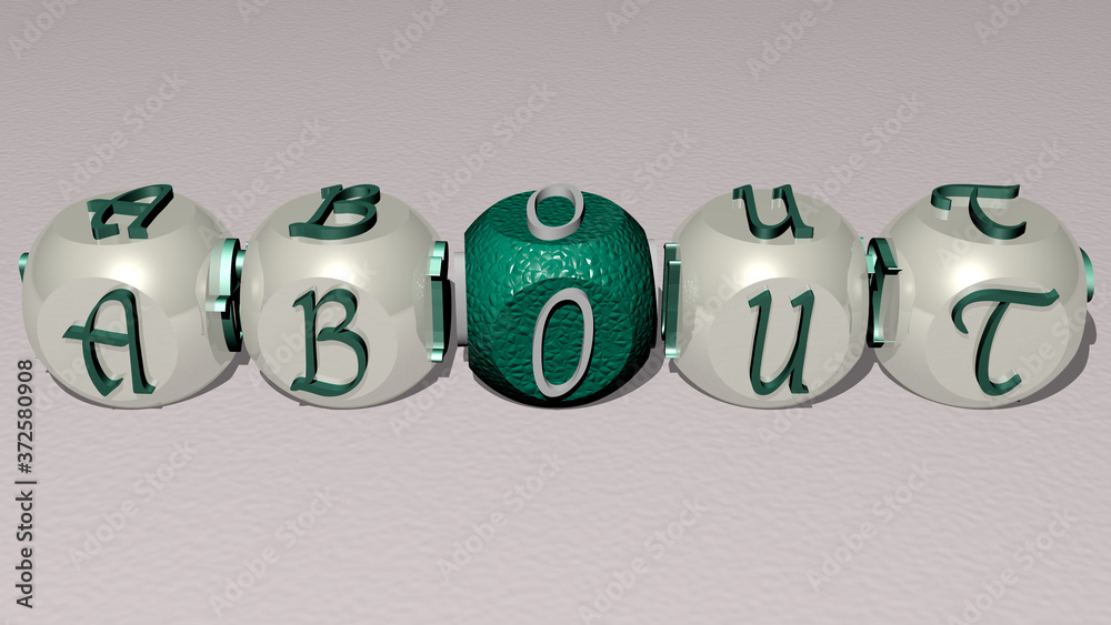 about text by cubic dice letters, 3D illustration about text by cubic dice letters, 3D illustration