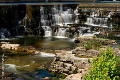 Waterfalls on a summers day