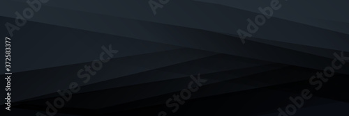High contrast grey and black glossy stripes. Abstract tech graphic banner design. Vector corporate background 