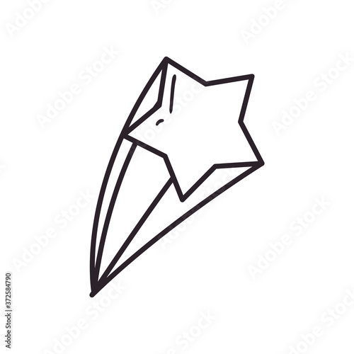 star line style icon vector design