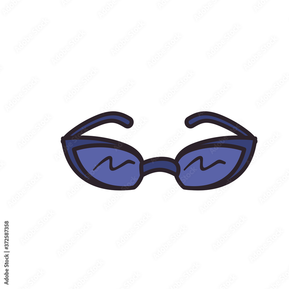 glasses line and fill style icon vector design glasses line and fill style icon vector design