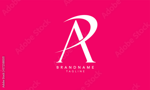 Alphabet letters Initials Monogram logo AR, RA, A and R