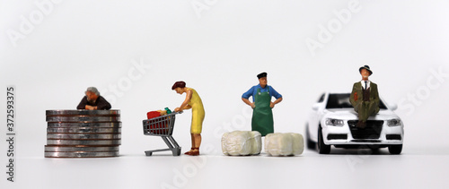 Bilde på lerret Concepts about various people whose pursuit is different