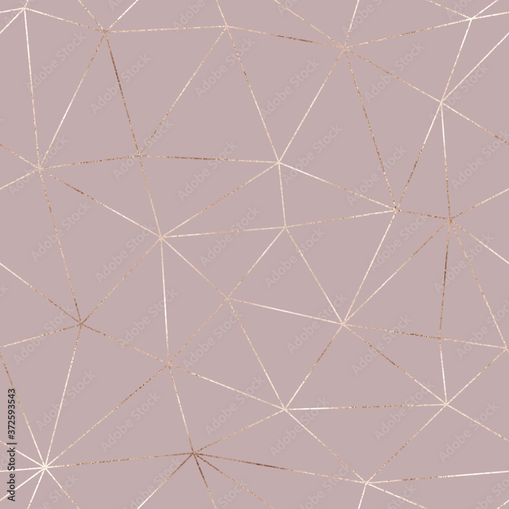 Elegant rose gold polygonal seamless pattern with triangle tiles. Elegant rose gold polygonal seamless pattern with triangle tiles.