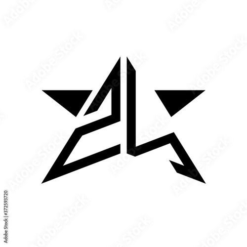 Free Download Initial Star Monogram Logo ZN - GFXLoad