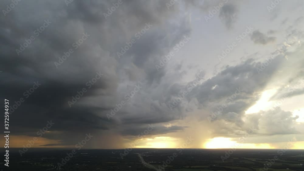 Thunderstorm rolling into Wright City during Sunset Thunderstorm rolling into Wright City during Sunset