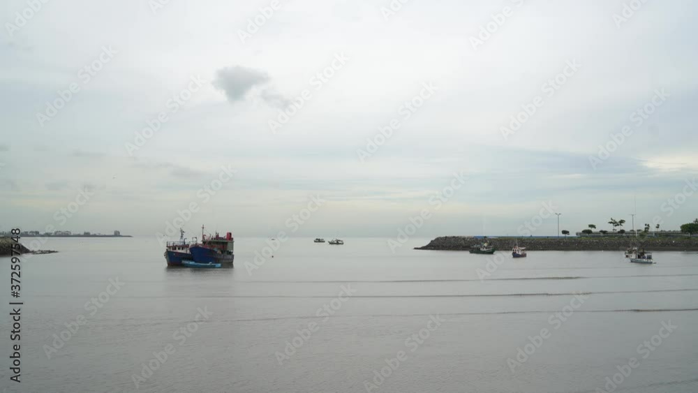 fishing boats on Panama coastline fishing boats on Panama coastline