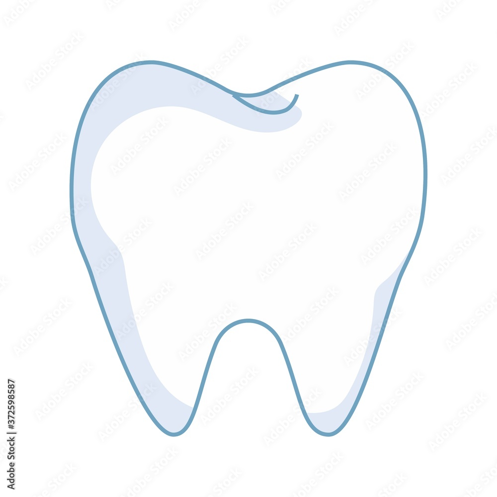 Teeth isolated on white background, stylish symbol, icon, logo. Dental care, stomatology concept. Vector illustration Teeth isolated on white background, stylish symbol, icon, logo. Dental care, stomatology concept. Vector illustration