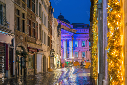 Vintage buildings in The Grand Place area