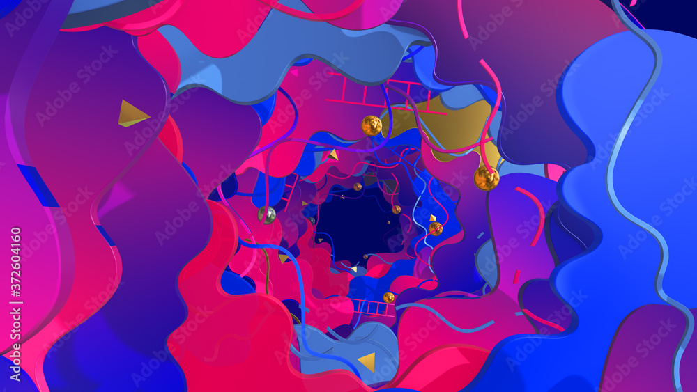 3D illustration Background for advertising and wallpaper in flat art style and abstract scene. 3D rendering in decorative concept 3D illustration Background for advertising and wallpaper in flat art style and abstract scene. 3D rendering in decorative concept