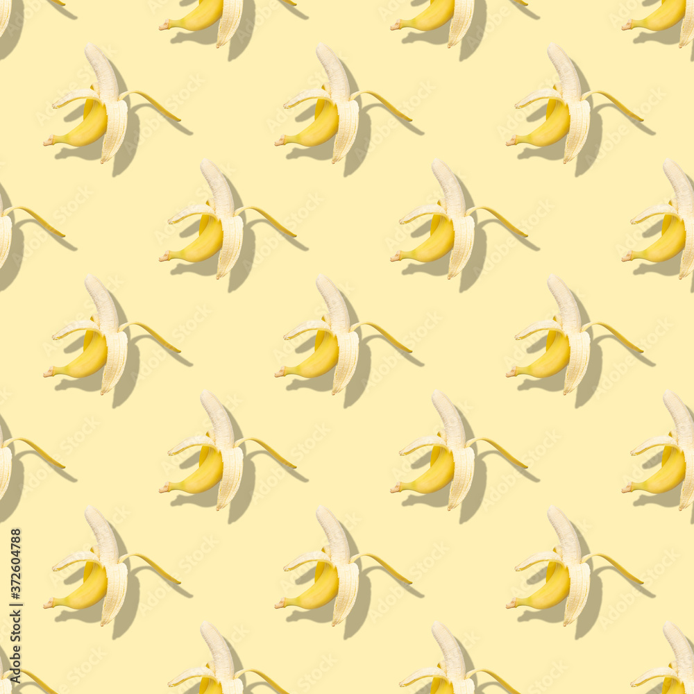 Seamless pattern with yellow banana. Abstract background Seamless pattern with yellow banana. Abstract background