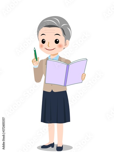 長年働いている事務員