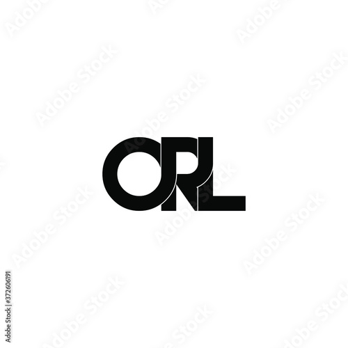 orl letter original monogram logo design