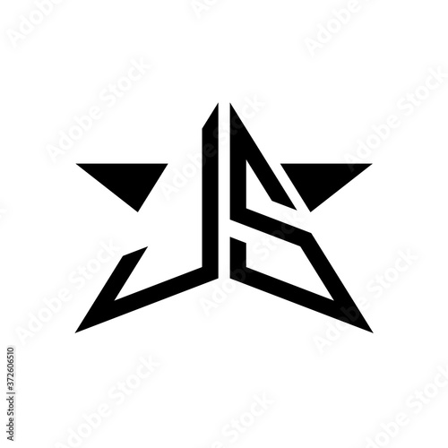 Free Download Initial Star Monogram Logo JS - GFXLoad
