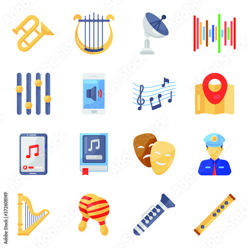 
Entertainment and Fun Activities in Modern Flat Style Pack 
