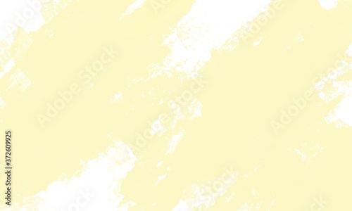 Abstract Yellow grunge art brush retro design, painting yellow color pattern illustration background textures decor stain concept 