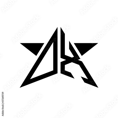 Initial Star Monogram Logo OX