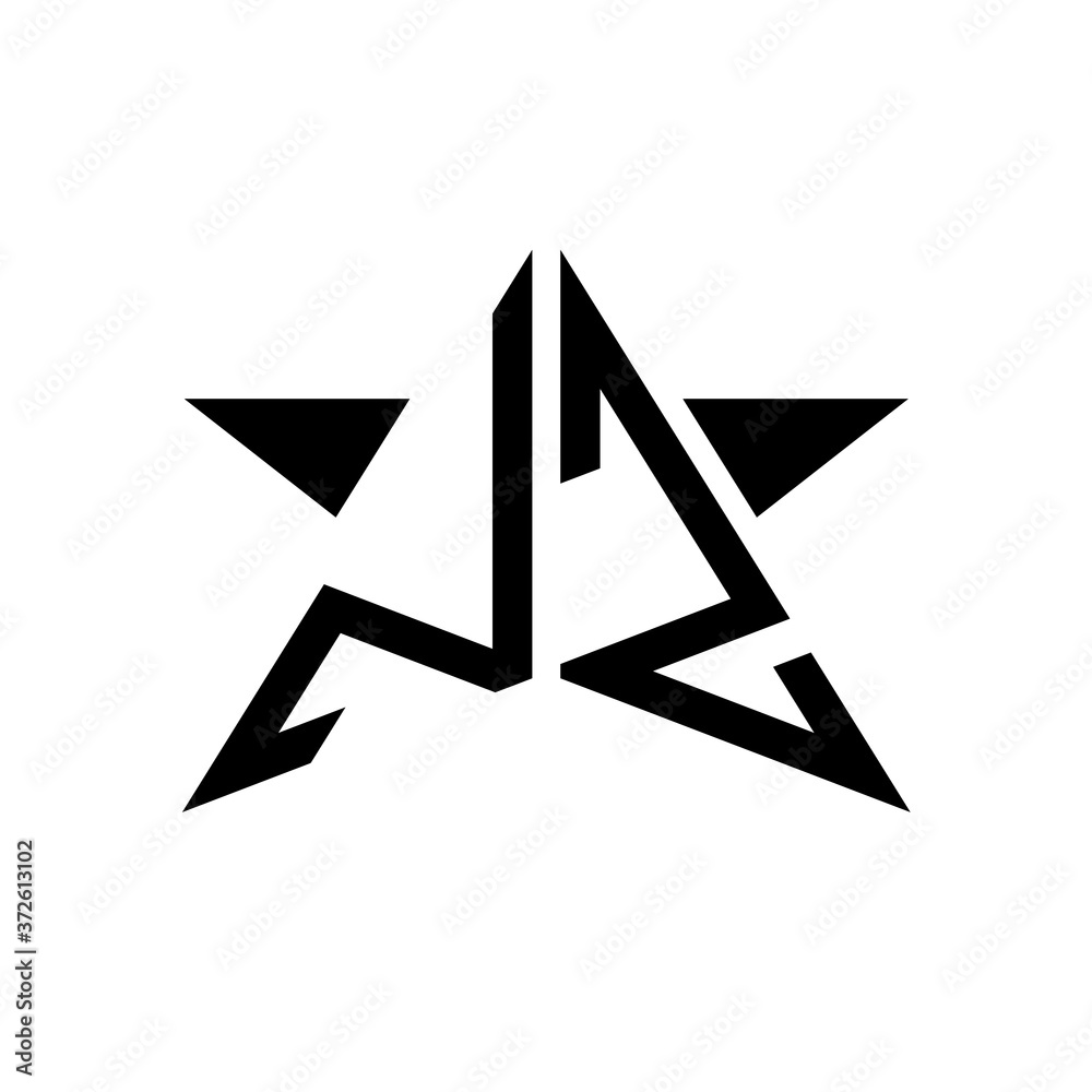 Initial Star Monogram Logo NZ Initial Star Monogram Logo NZ