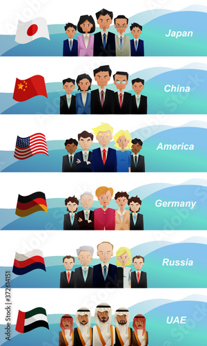 世界で働くビジネスマン達