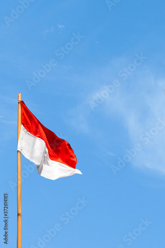 Indonesia national day flag decoration