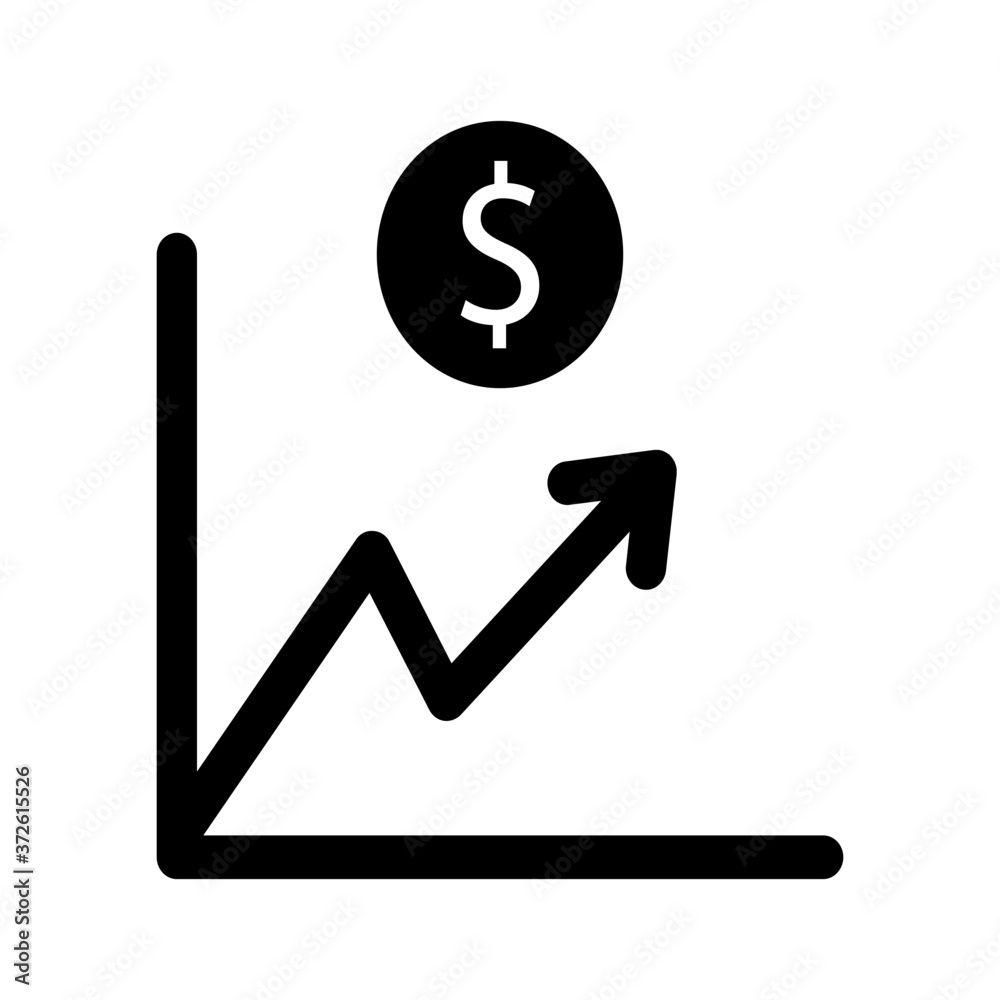 Business graph icon Business graph icon