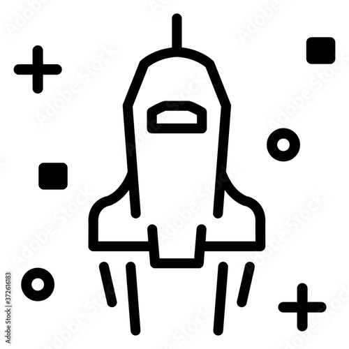 Space plane icon