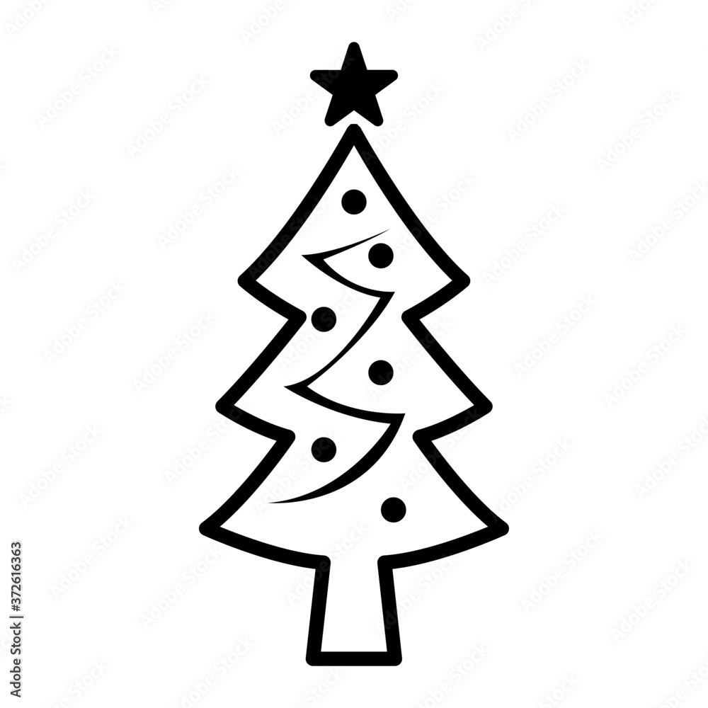 Christmas tree icon Christmas tree icon