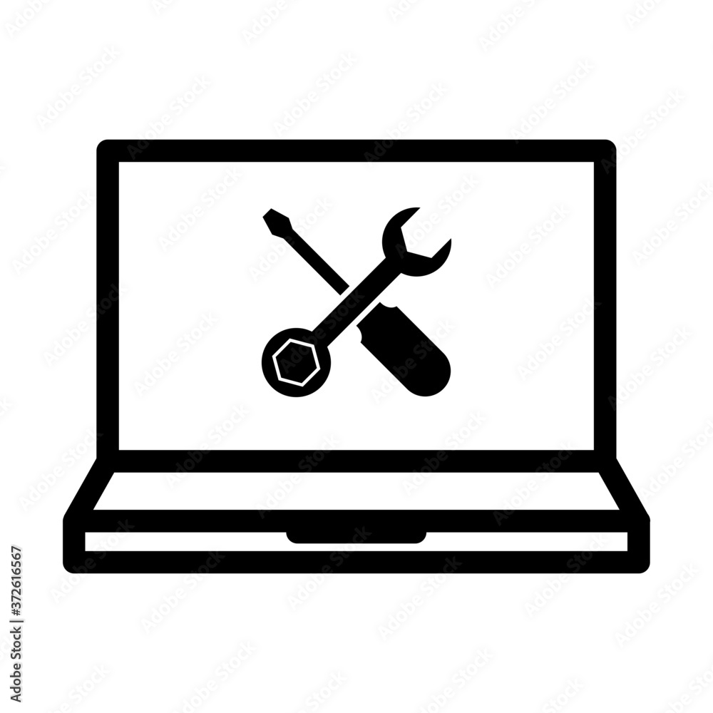 Computer repair icon