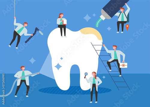 Many dentists care for large teeth.