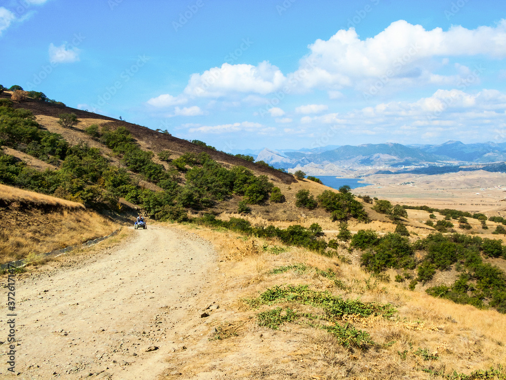 In the steppe mountains of Crimea