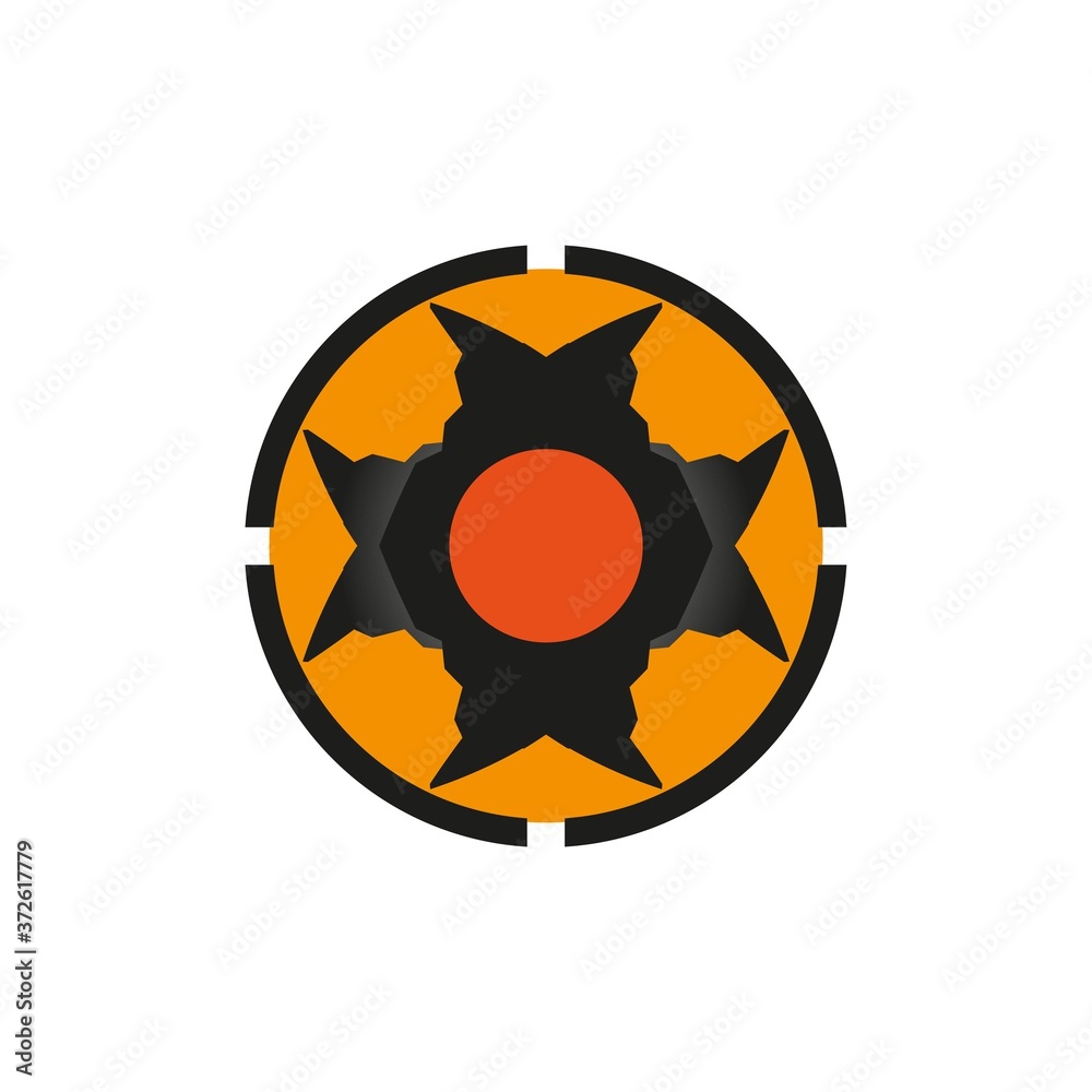 company logo with abstract shape design company logo with abstract shape design