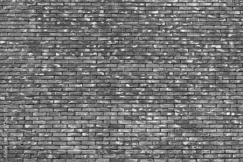 Background of vintage brick wall texture, black and white