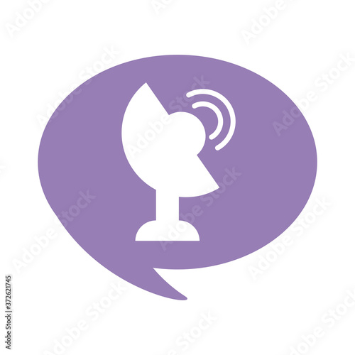 antena communication flat style icon
