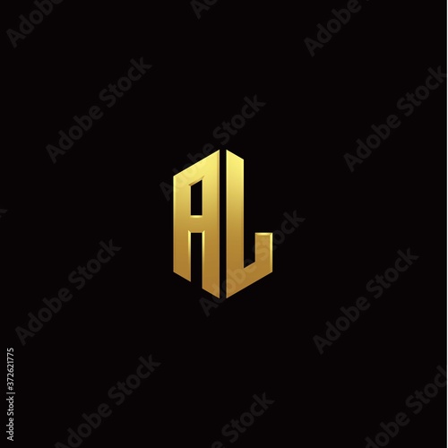 Free Download A L modern monogram style initial logo template - GFXLoad