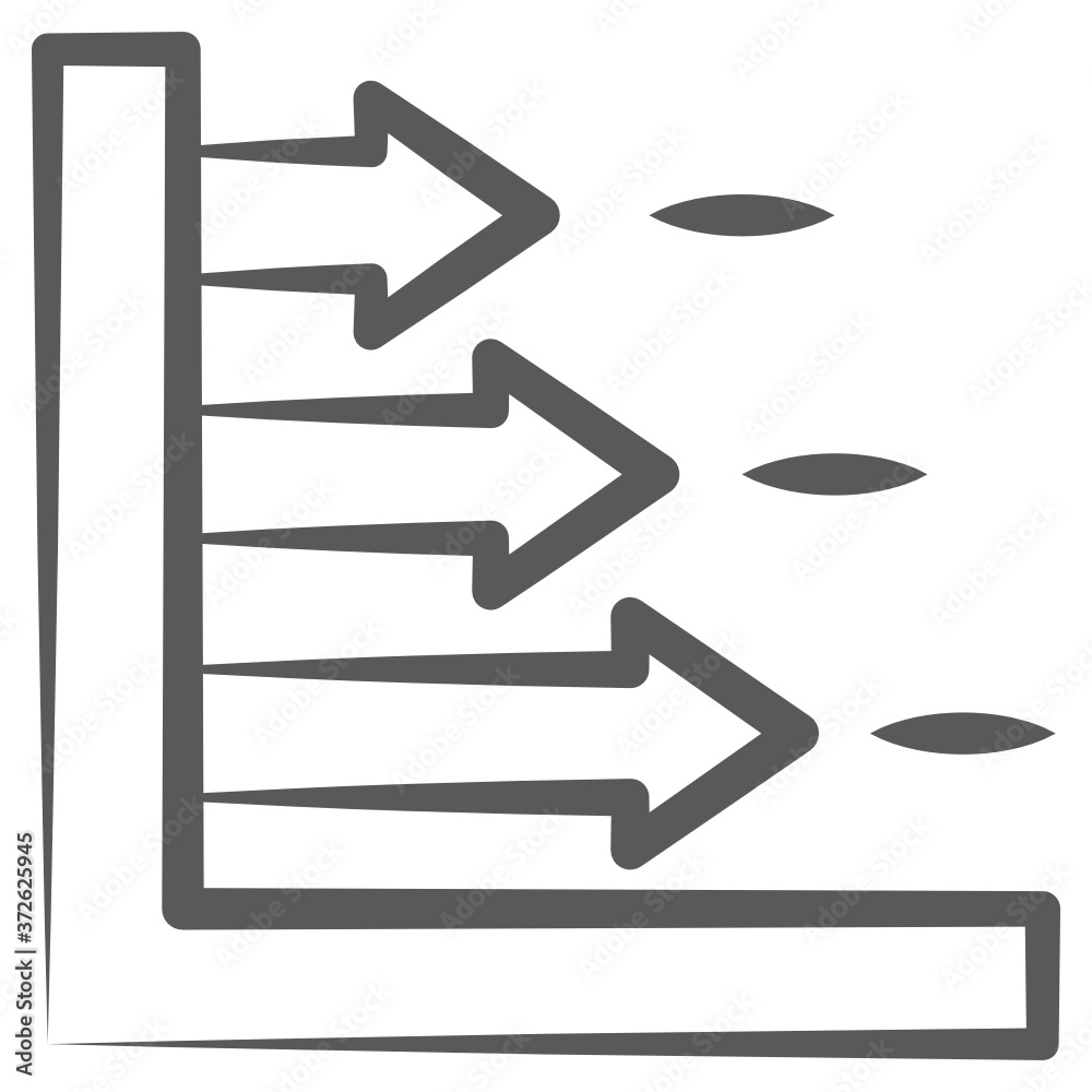 Business infographic, doodle stroke icon of horizontal segmented chart
Business infographic, doodle stroke icon of horizontal segmented chart