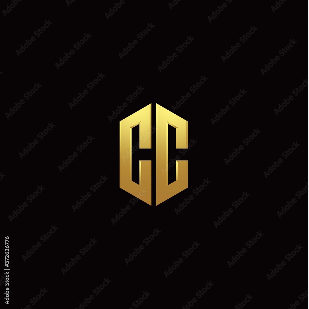 C C modern monogram style initial logo template C C modern monogram style initial logo template
