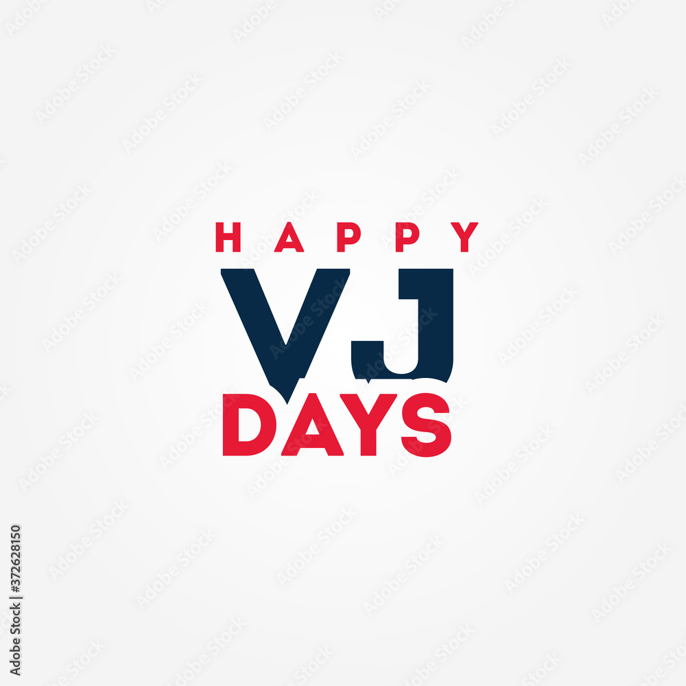 Happy VJ Day Vector Design Illustration