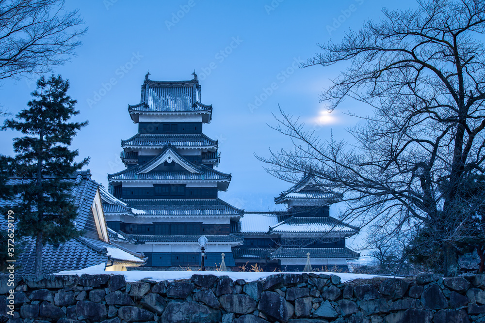 Matsumoto castle in winter, Nagano Prefecture, Japan Matsumoto castle in winter, Nagano Prefecture, Japan