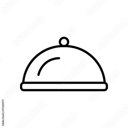 Restaurant line icon. Design template vector